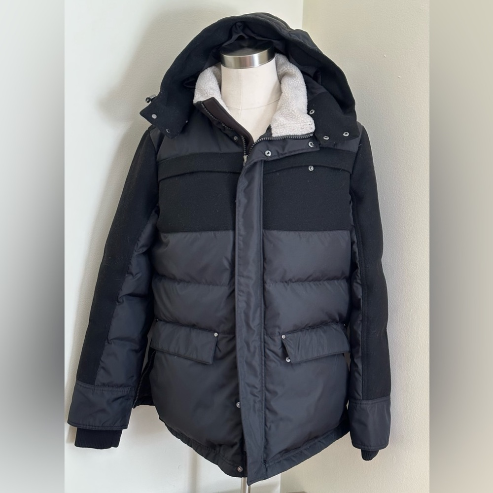 Parjar 1963 Canada Down puffer Black Jacket Durable Quality Function Hoody SZ L